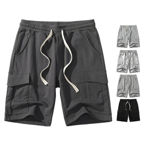 Shorts Cargo Unisex Extra Grandes de Algodón y Poliéster, Pierna Ancha, con Cordón Ajustable, Estilo Hip Hop, Transpirables, Casuales de Verano, Personalizables - Product Image 4
