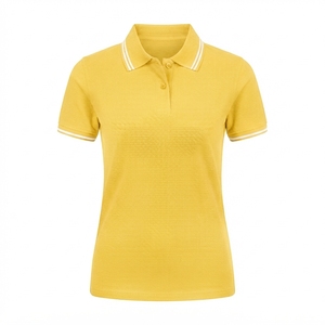 Nueva Llegada, Polo de Mujer de Alta Calidad en Color Sólido, Manga Corta, Informal, Transpirable, Tejido de Punto, Estilo Urbano - Product Image 1