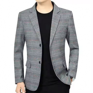 Traje Personalizado para Hombre, Corte Slim Fit, Estilo Casual de Negocios, Británico/Italiano, Antiarrugas, Impermeable, Resistente al Viento, Poliéster/Algodón Elástico - Product Image 2
