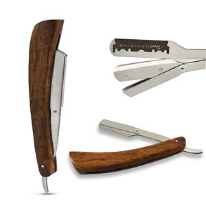 RSI NL-4rr Men's Face Razor 5 <b>Blades</b> Lubricating Strip Trimmer Stainless Steel Handle Non-Disposable for Hotel/Outdoor/<b>Barber</b> - Product Image 5