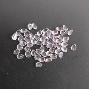 Cuarzo Rosa Natural, Corte Pera de 4x3MM, Gema Suelta de la Mejor Calidad para la Fabricación de Joyas - Product Image 2