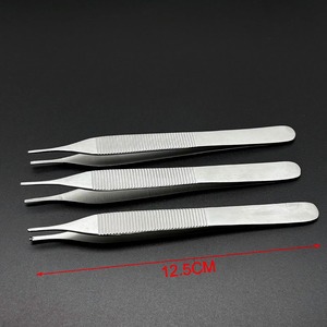 Juego de Pinzas Quirúrgicas Ametrina de 3 Piezas para Cirugía General (Pinza para Tejidos, Extracción, Hemostasia) de Acero Inoxidable con Certificación CE - Product Image 5