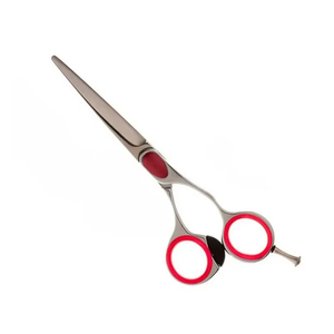 Tijeras de Barbero de Acero Inoxidable de Alta Calidad con Punta Redonda para Diestros, Mango Mediano, Logotipo Personalizado, Nueva Moda - Product Image 1