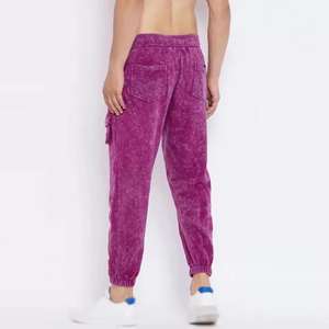 Pantalon en jean vintage rétro pour homme, coupe slim, délavé à l'acide, effet usé, décontracté et tendance - Product Image 2