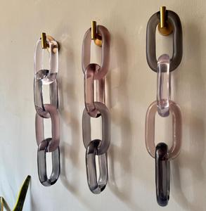 Cadena de resina de excelente calidad, decorativa para el hogar, color personalizado, diseño moderno, cadena de resina multiusos, decoración para colgar en la pared. - Product Image 1