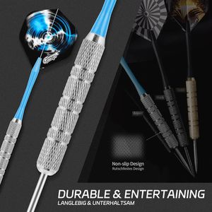 Set di 18 Freccette Professionali in Acciaio per Principianti e Hobbisti con Punta in Metallo, Asta e Alette in Metallo - Product Image 3