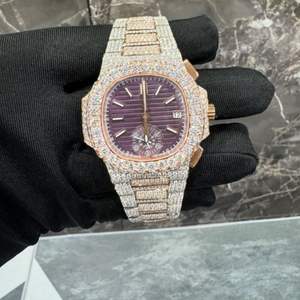 Reloj de Negocios de Alta Calidad con Diamantes de Moissanita DEF de Laboratorio de 40 mm, Estilo Hip Hop, Movimiento de Cuarzo - Product Image 1