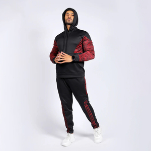 Conjunto de Sudadera con Capucha Negra para Hombre con Logotipo Frontal, 100% Algodón, Secado Rápido y Transpirable - Product Image 3