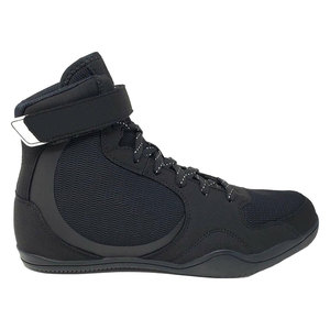 Zapatos de lucha libre con suela de goma de tracción superior, parte superior de malla transpirable, construcción ligera y flexible, cierre de cordones seguro, soporte para el tobillo. - Product Image 6