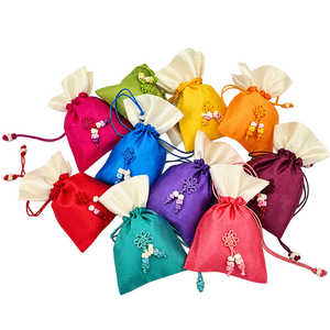 Bolsa de Regalo Tradicional Coreana Bokjumeoni para Bodas, Bolsa con Cordón para Regalos de Fiesta Nupcial, Recuerdo Coreano, Decoración de Boda - Product Image 4