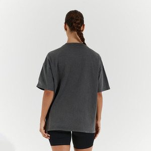 Custom Design Unisex Vintage Acid Washed Plus Size T-<b>shirt</b> Wholesale 220 GSM Heavy Cotton Loose Jersey Oversized Women T-<b>Shirt</b> - Product Image 2