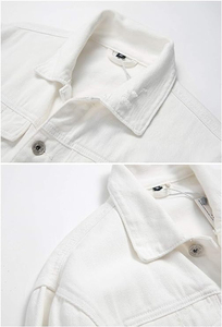 Spring Autumn New Men's Coated Stand Collar High Street <b>Denim</b> <b>Jacket</b> Trend Retro Casual Breathable Eco-Friendly 2026 OEM - Product Image 6