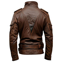 Veste tactique de terrain Vanguard - Cuir de mouton pleine fleur de qualité supérieure - Veste de sport en cuir multi-poches modulaire utilitaire urbaine