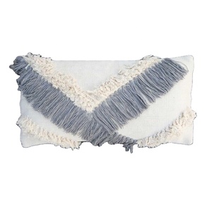 Boho marocain tissé à la main écologique lombaire housse de coussin lin coton décoratif taie d'oreiller chambre maison hôtel jour de pâques - Product Image 1