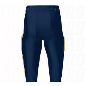 Pantalon d'entraînement de football américain pour jeunes hommes avec protections intégrées, blanc et noir, respirant, léger, prix abordable - Product Image 3