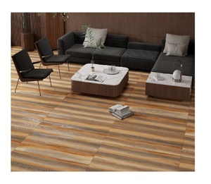 Azulejos de Porcelana con Efecto Madera 600x1200 Brillantes Antideslizantes para Interiores, Sala de Estar, Baño, Diseño Moderno Minimalista, Madera Sólida - Product Image 1