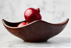 Tazón de Madera Artesanal para Servir, Madera Natural para Cocina, para Ensaladas, Bocadillos y Decoración - Product Image 2