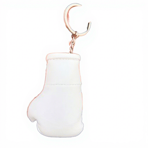 Porte-clés sportif en cuir PU avec logo personnalisé, mini-gants de boxe, pendentif suspendu, pochette d'entraînement, imprimé drapeaux du monde, cadeau en gros - Product Image 3