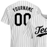 Maillot de baseball personnalisé blanc, noir, gris pour homme – Uniforme d'équipe à boutons, respirant, séchage rapide, col en V, léger, pour le sport et les jours de match