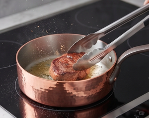 Copper Sauce <b>Pan</b> With Stainless Steel Lining And Zinc Alloy <b>Handle</b> For Gas And Induction Cooker Use Minimalist Design - Product Image 6