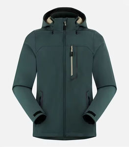 เสื้อแจ็คเก็ตซอฟต์เชลล์ไซส์ใหญ่สำหรับผู้ชาย คุณภาพสูง กันน้ำ บุซับในหนา อุ่นสบาย เหมาะสำหรับฤดูหนาวและกิจกรรมกลางแจ้ง - Product Image 1