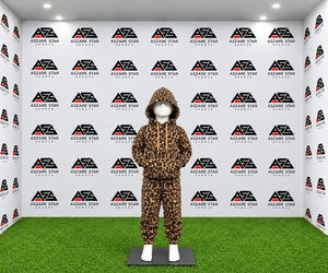 Ensemble deux pièces streetwear pour enfants : survêtement imprimé léopard, sweat à capuche et pantalon de jogging – Collection 2027 en gros pour hommes et enfants - Product Image 6