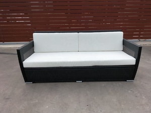 Juego de comedor de jardín de ratán de mimbre para todo tipo de clima moderno, juego de sofá de ocio para Patio de aluminio para exterior, Hotel y playa - Product Image 6