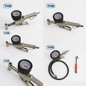 ตัวเครื่องทำจากอลูมิเนียมอัลลอยด์ หัวเติมลมแบบ 3 ทาง สำหรับเติมลมรถยนต์ น้ำหนักเบา ใช้ได้กับรถยนต์ทุกประเภท เหมาะสำหรับร้านดูแลรถยนต์ - Product Image 4