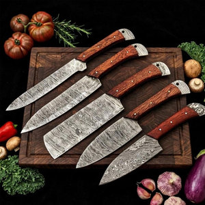 Collection de couteaux de cuisine en acier Damas, outils de cuisson complets pour la préparation alimentaire professionnelle, cuisine à domicile, restaurants - Product Image 1