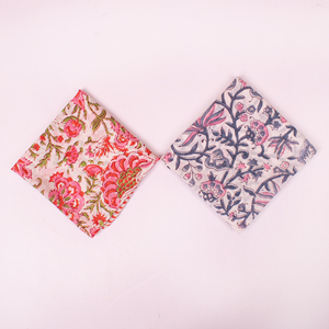 Paisley Cotton Block Printed Bandana <b>Square</b> <b>Scarf</b> Unisex Ethnic Style Spring Summer Use Neckerchief - Product Image 1
