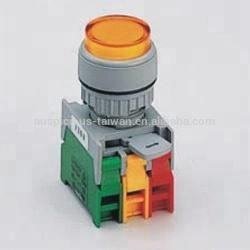 Interrupteur à bouton-poussoir de 22 mm à montage sur panneau, étanche, à tête ronde éclairée, pour équipement industriel - Product Image 4
