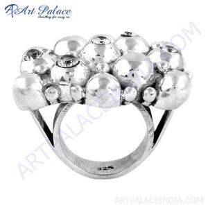 Celeb Style Cubic Zirconia Gemstone <b>925</b> <b>Silver</b> <b>Ring</b> - Product Image 1