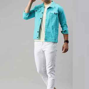 Best Price <b>Customise</b> Logo And Design Fashion Print Cotton Jean <b>Jacket</b> Designed Mens <b>Denim</b> <b>Jacket</b> Men - Product Image 2