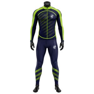 Ensemble de cyclisme vert marine pour hommes, maillot et short, uniforme de vélo professionnel, léger, respirant, vêtements de cyclisme sur route et en montagne - Product Image 1