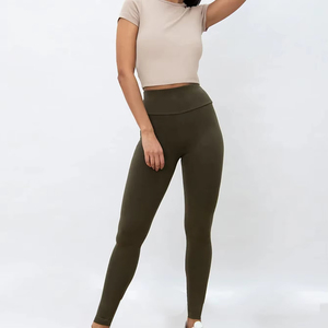 Leggings de sport tricotés respirants et élastiques pour femmes enceintes, taille mi-haute, pour yoga et entraînement – Collection Skyray Impex, best-seller - Product Image 2