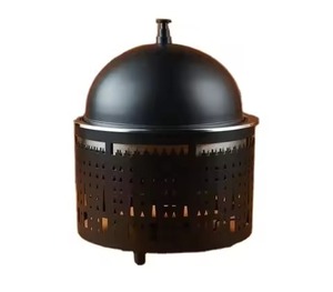 Nouvel arrivage : Réchaud à trois compartiments avec couvercle en dôme cannelé, style arabe, pour le maintien au chaud des aliments, idéal pour le Ramadan, les banquets, la restauration et les hôtels. - Product Image 2