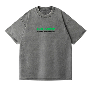 Camiseta de Algodón Extra Grande de Naimat Abbas Industries para Hombre, Casual, de Manga Corta, Cuello Redondo, Diseño con Letras Estampadas en la Parte Delantera - Product Image 1