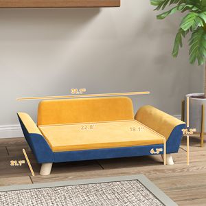 Cuccia per Cani di Piccola Taglia - Misura XL, Rivestimento Lavabile, Cuscinetti Antiscivolo, Copertura Rimovibile, Arancione - Product Image 3