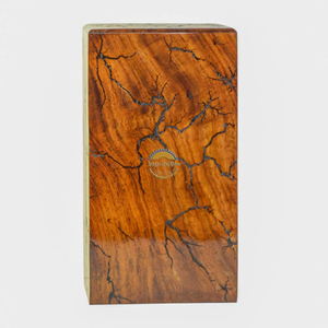 Urne funéraire en bois de rose sculptée à la main AYAANS, très vendue, pour cendres d'adultes, urnes funéraires en gros (6X6X11)IN - Product Image 5