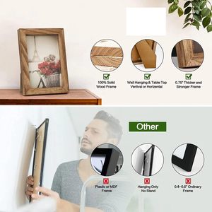 Cadre en bois avec support, cadre photo en bois de qualité export, cadre photo en bois en ligne, cadre photo en bois personnalisable - Product Image 5