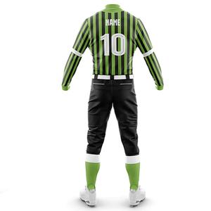 ชุดเครื่องแบบเบสบอลของผู้ชายผ้าโพลีเอสเตอร์100% ระบายอากาศได้ดีพร้อมโลโก้แบบกำหนดเองชื่อทีมบริการ OEM - Product Image 4