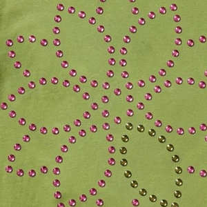 T-shirt en coton décontracté personnalisé avec strass graphiques et cristaux scintillants, vente en gros, OEM ODM - Product Image 4