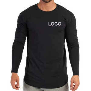 เสื้อถักคอโอ แขนยาว ผู้ชาย ลายโลโก้ด้านหน้า ผ้าฝ้าย 100% แห้งเร็ว ระบายอากาศได้ดี ทรงหลวม สวมใส่สบาย เหมาะสำหรับฤดูร้อน - Product Image 6