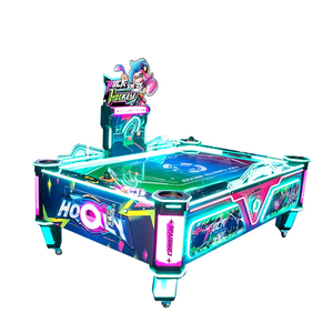 Table de hockey sur air HGR Amusement Puck Carnival, machine de jeu d'arcade pour 2 joueurs, 400W, 110V/220V, équipement de divertissement à monnayeur - Product Image 1