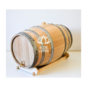 Barril de Madera de Roble Puro, Diseño Inodoro, Ideal para Añejar Delicioso Sidra de Manzana y Contener una Sabrosa Bebida de Miel - Product Image 3