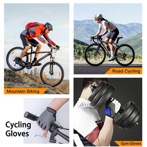 Gants de moto tout-terrain unisexes multicolores en fibre de polyester, respirants et résistants à l'usure pour la conduite en montagne et la vitesse estivale - Product Image 4