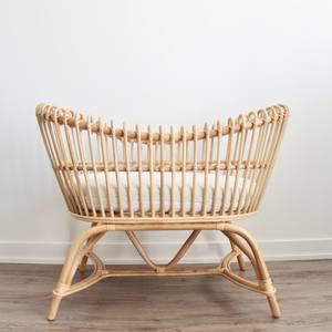 Cuna de mimbre para bebé, moisés para recién nacido, muebles resistentes hechos a mano, envío rápido - Product Image 4