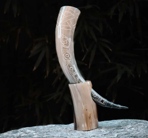Producto Hecho a Mano de Cuerno de Búfalo 100% Ecológico de Primera Calidad para Beber, Estilo Vikingo - Product Image 2