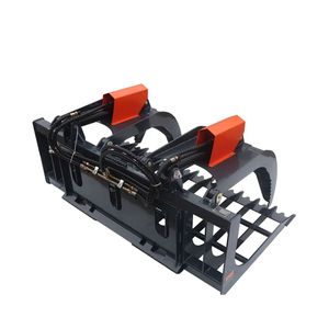 Pinza per roccia per skid steer da 72 pollici con attacco universale, apertura braccio 36 pollici, spaziatura denti 6 pollici, capacità di carico 2500 libbre, per aziende agricole - Product Image 3