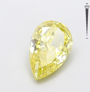 Diamante Cultivado en Laboratorio con Certificación IGI, Corte Pera Modificado de 2.05 CT, Color Amarillo Intenso Fantasía, Claridad VS1, CVD LG 800611677 para Joyería - Product Image 2